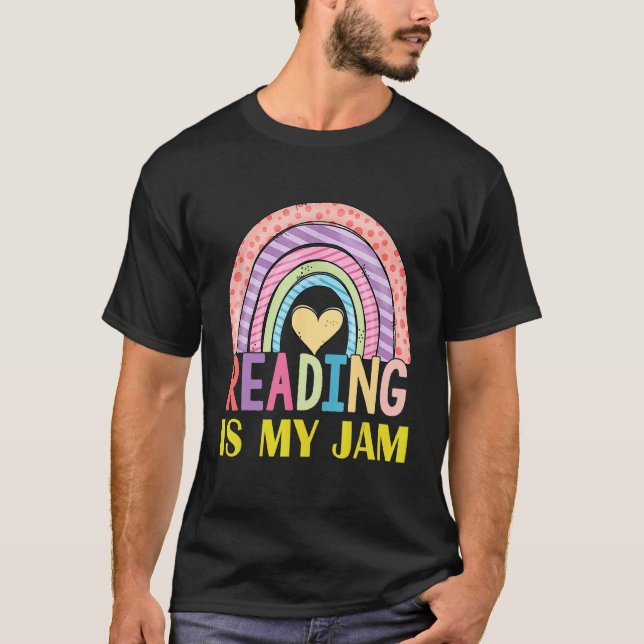 Camiseta Leer al profesor Rainbow Leopard Leading is My Jam (Anverso)