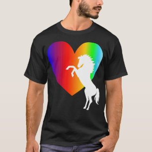 Camiseta Leer amor al caballo de corazón