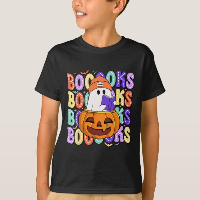 Camiseta Leer bibliotecario de Halloween del profesor fanta (Anverso)