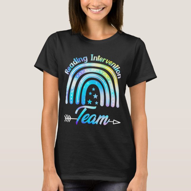 Camiseta Leer Ciencia De Equipo De Intervención Para Leer E (Anverso)