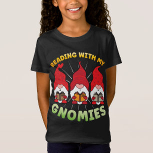 Camiseta Leer Con Mis Gnomies Divertido Libro De Gnome Leer