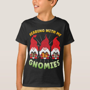 Camiseta Leer Con Mis Gnomies Divertido Libro De Gnome Leer