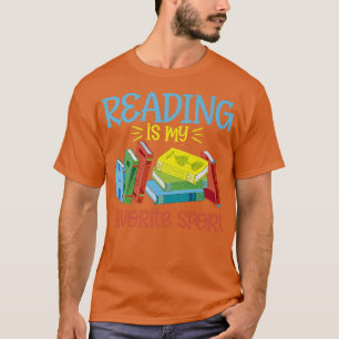 Camiseta Leer divertida es mi deporte favorito para los ama