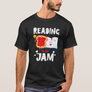 Camiseta Leer divertida es mi Jam T Teacher Book Nerds