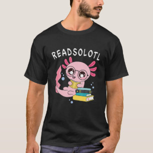 Camiseta Leer el libro Axolotl, leer libros de pescado Liza
