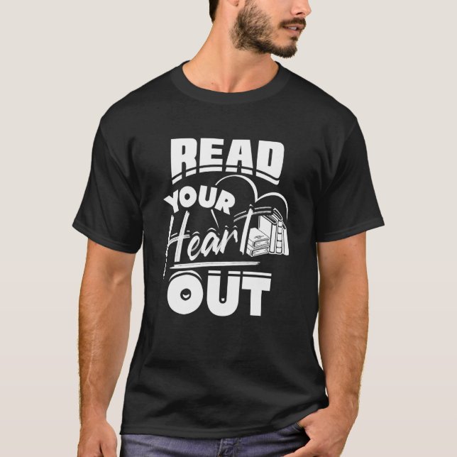 Camiseta Leer el libro de lectura de librerías (Anverso)