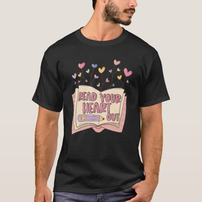 Camiseta Leer el libro de lectura del profesor de inglés (Anverso)