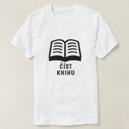 Camiseta Leer el libro en checo