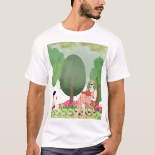 Camiseta "Leer en el abrazo de la naturaleza