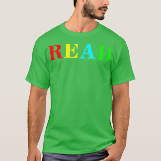 Camiseta Leer en libros de color