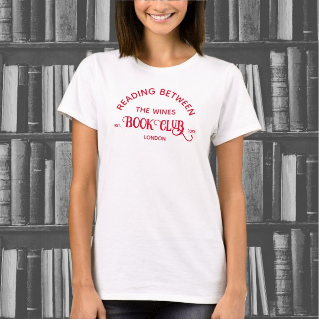 Camiseta Leer entre el Wines Book Club Red Escudo (Subido por el creador)