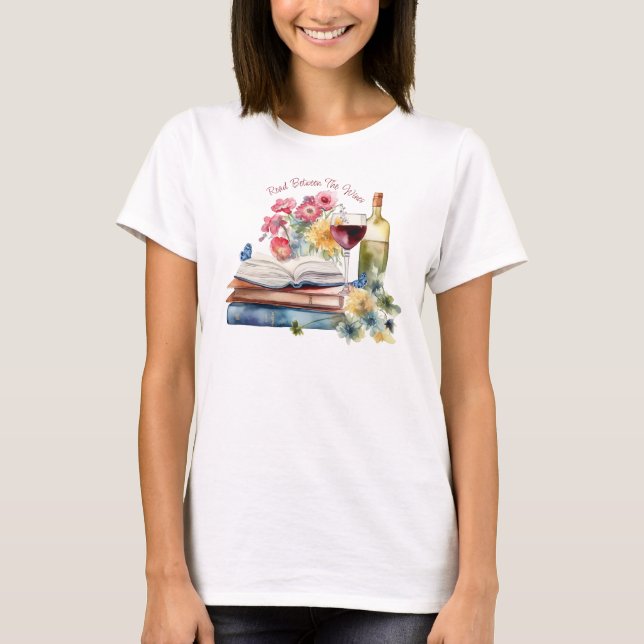 Camiseta Leer entre los vinos (Anverso)
