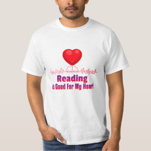 Camiseta Leer es bueno para mi corazón 