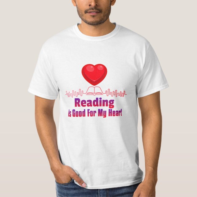 Camiseta Leer es bueno para mi corazón (Anverso)