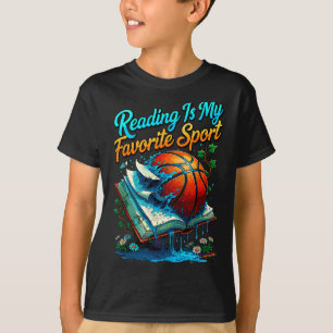 Camiseta Leer es el deporte favorito divertido animales lin