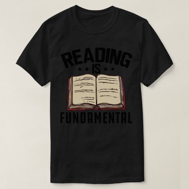 Camiseta Leer es fundamental (Diseño del anverso)