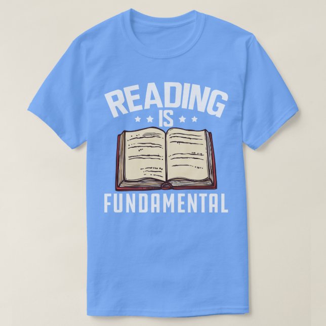 Camiseta Leer es fundamental (Diseño del anverso)