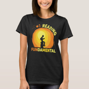 Camiseta Leer es fundamental para la literatura geek litro 