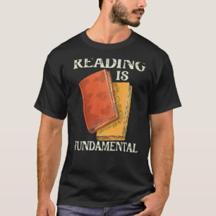 Camiseta Leer es fundamental para la literatura geek litro 