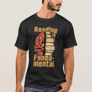 Camiseta Leer es fundamental para la literatura geek litro 