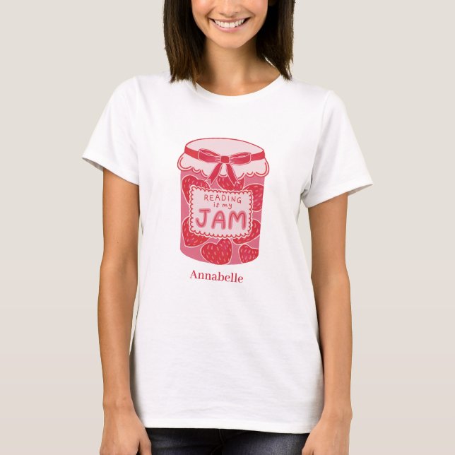 Camiseta Leer es mi amante del libro de mermeladas (Anverso)