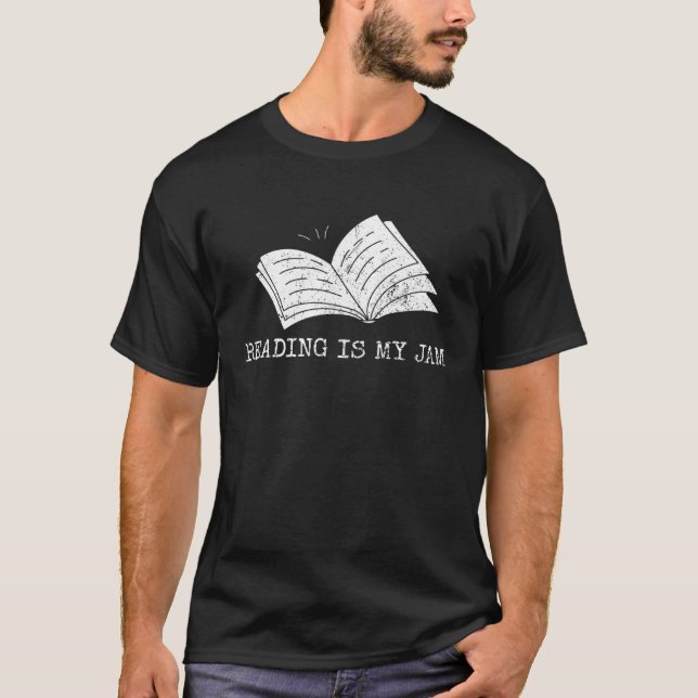 Camiseta Leer es mi biblioteca de profesores de Jam Cute (Anverso)
