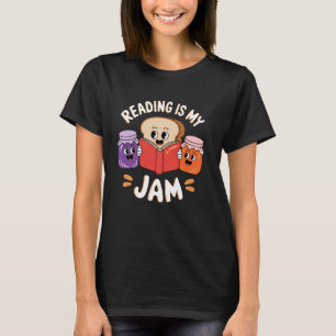Camiseta Leer es mi biblioteca del libro Jam Bookworm