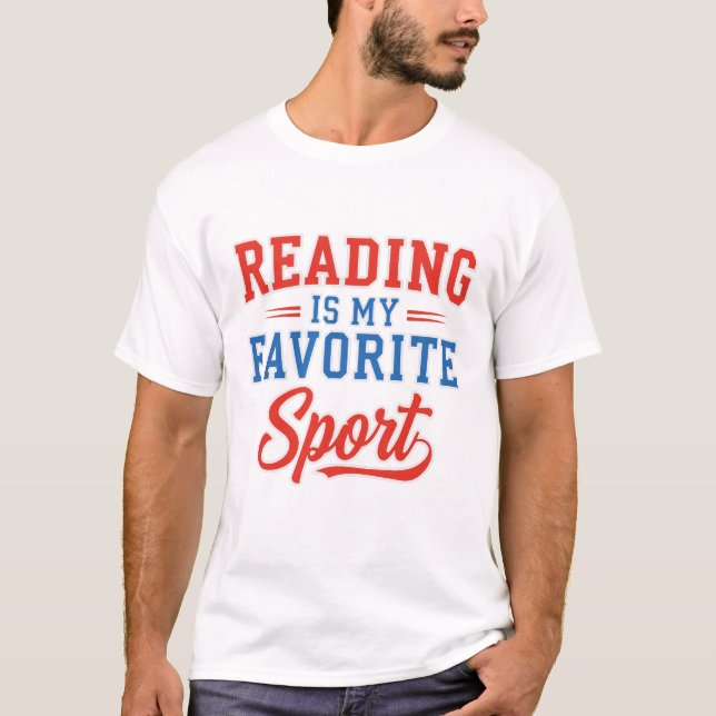 Camiseta Leer es mi deporte favorito (Anverso)