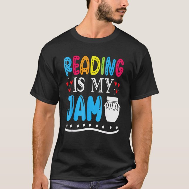 Camiseta Leer es mi Jam Kids Teacher I Love Read Book (Anverso)