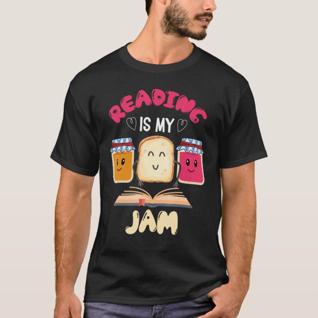 Camiseta Leer Es Mi Jam Me Encanta Leer Libros Libros (Anverso)