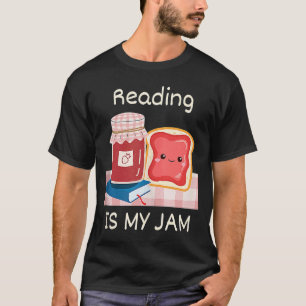 Camiseta Leer es mi Jam Pun leer gelatina y chi tostado