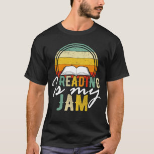Camiseta Leer es mi Jam retro vintage burro profesor libra