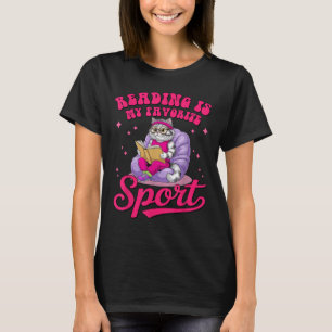 Camiseta Leer es mi libro de gatos divertidos Srt favorito