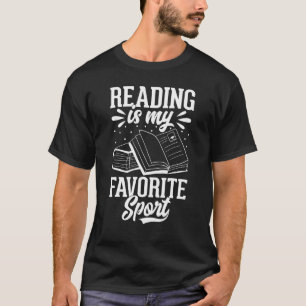Camiseta Leer es mi libro deportivo favorito de lectura