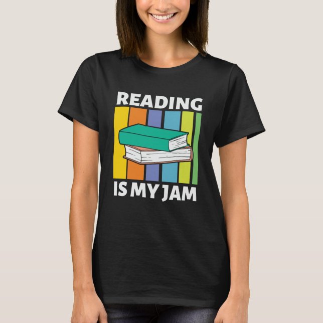 Camiseta Leer es mi mermelada retro Bookworm en inglés (Anverso)