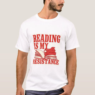 Camiseta Leer Es Mi Resistencia Gráfico de Amante de Libr