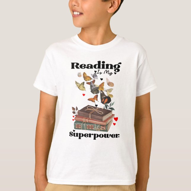 Camiseta Leer es mi superpoder (Anverso)