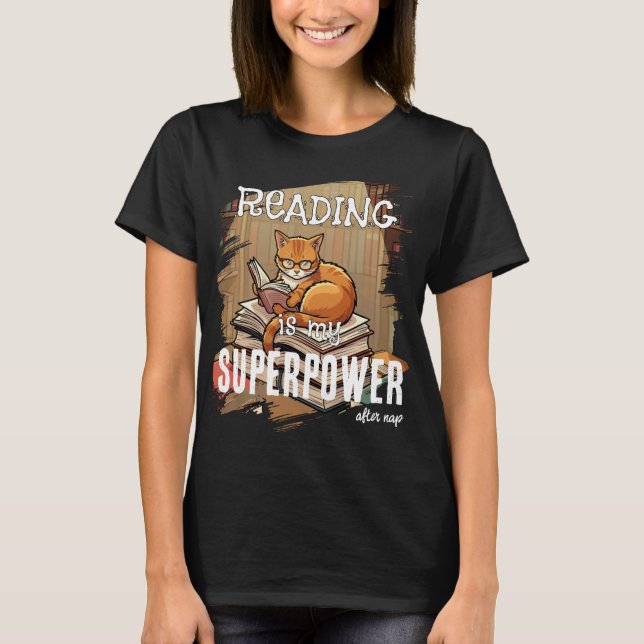 Camiseta Leer es mi superpoder Regalo para amantes de los g (Anverso)