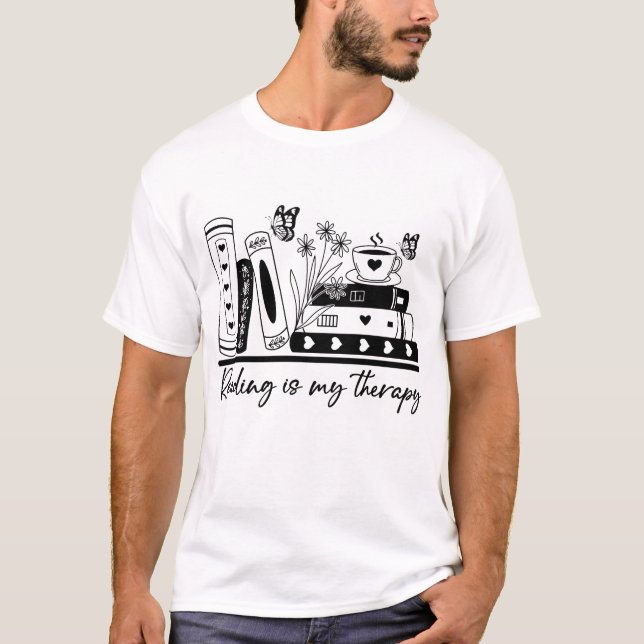 Camiseta Leer es mi terapia (Anverso)
