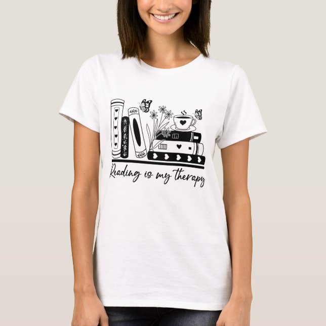Camiseta Leer es mi terapia (Anverso)