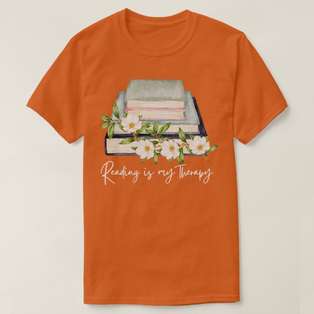 Camiseta Leer es mi terapia 1 (Diseño del anverso)