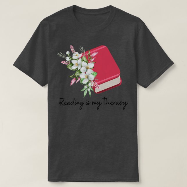 Camiseta Leer es mi terapia 19 (Diseño del anverso)