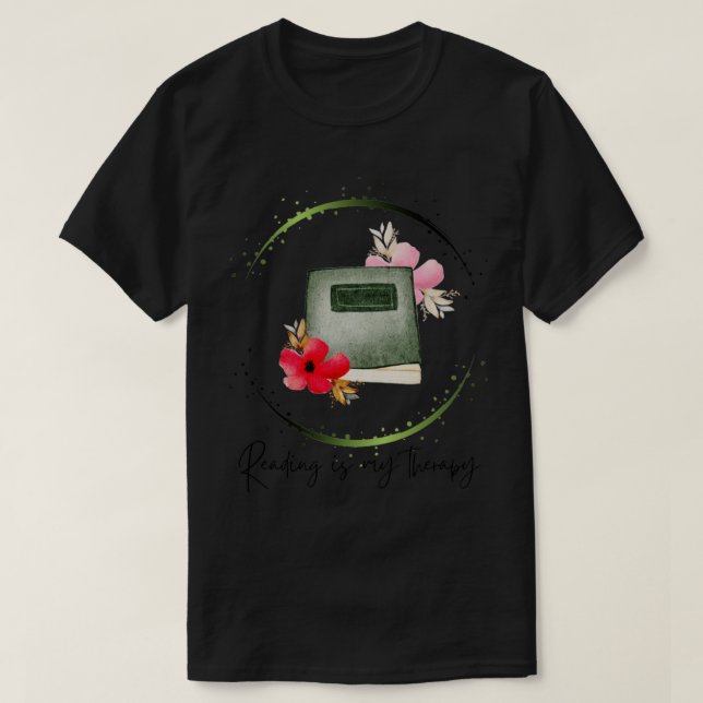 Camiseta Leer es mi terapia 55 (Diseño del anverso)
