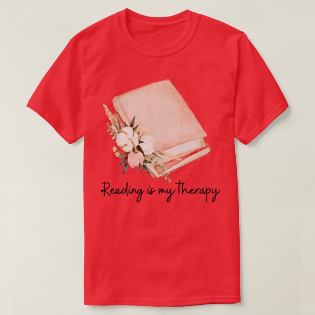 Camiseta Leer es mi terapia 59 (Diseño del anverso)