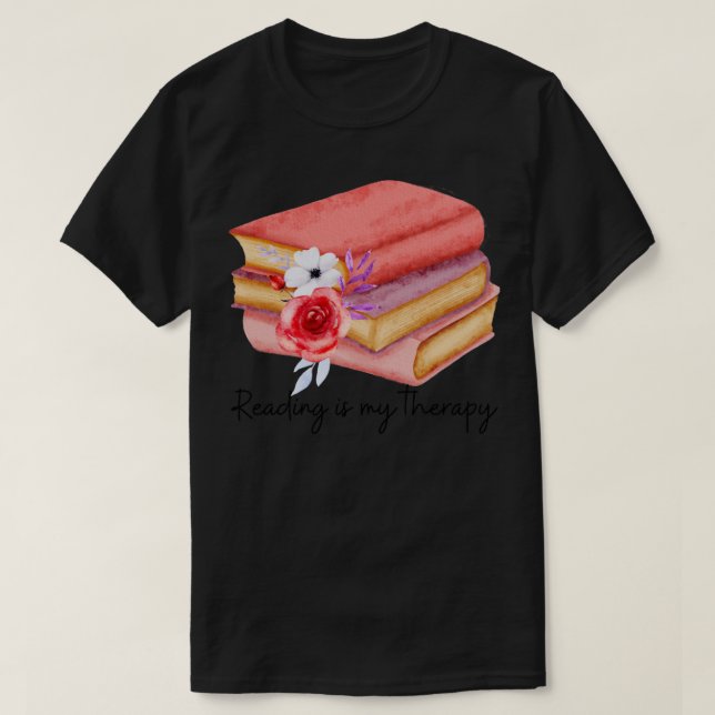 Camiseta Leer es mi terapia 64 (Diseño del anverso)