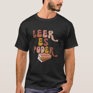 Camiseta Leer Es Poder Groovy Mae Bilingüe
