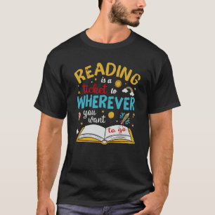 Camiseta Leer Es Un Billete A Donde Quiera Ir De Boo