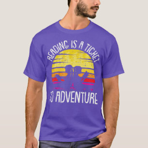 Camiseta Leer Es Un Billete Para Aventurar Al Retro De Book