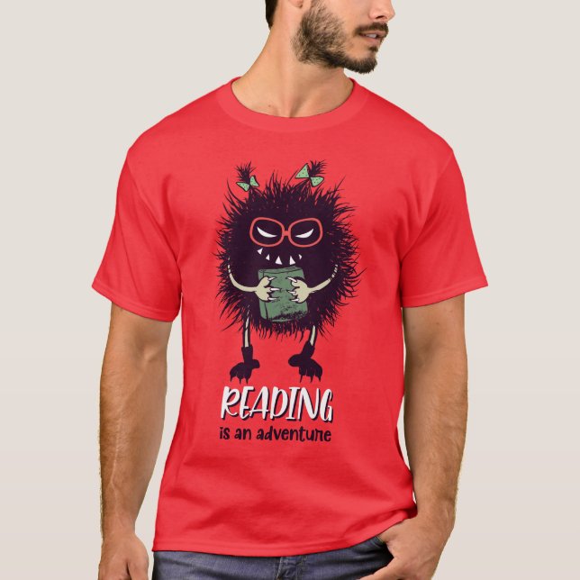 Camiseta Leer es un profesor divertido de aventura (Anverso)