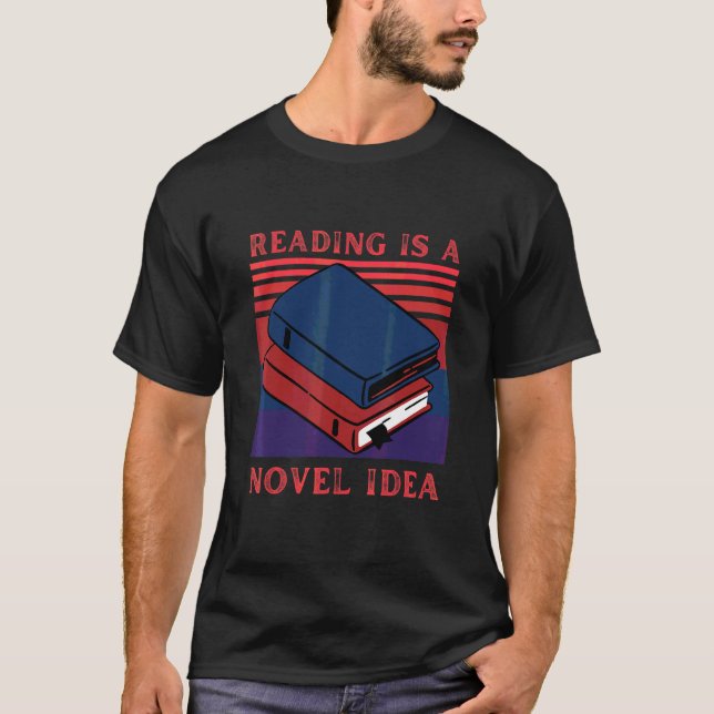 Camiseta Leer es una novedad Bookworm Reader Pun 2 (Anverso)